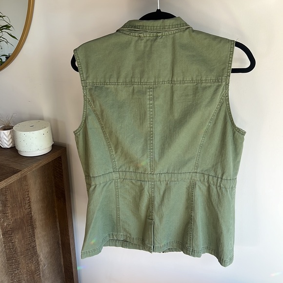 Merona olive green utility vest - Picture 3 of 4
